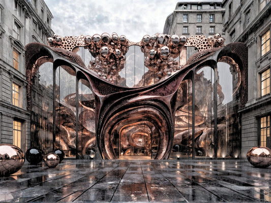 都市に現れるワインの門｜Luxury Wine Gateway Architecture