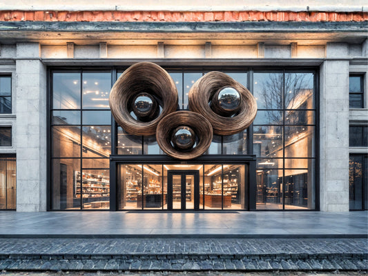 ワインボトルの記憶を刻む建築｜Luxury Wine Brand Facade