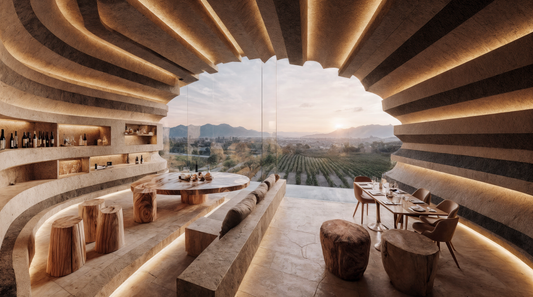 ワインの熟成を空間化する ― 地層構造のスペキュラティブ・レストラン