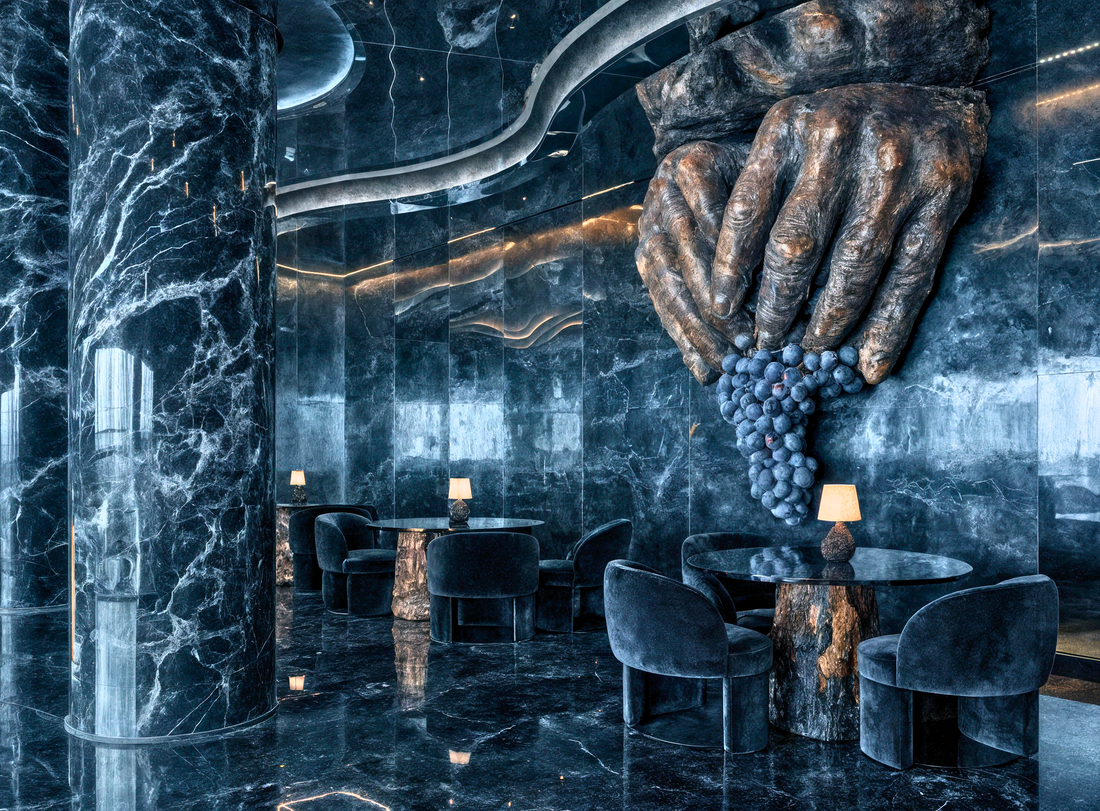 葡萄を抱く手 ― Orin Swift「Papillon」から着想したSpeculative Architecture